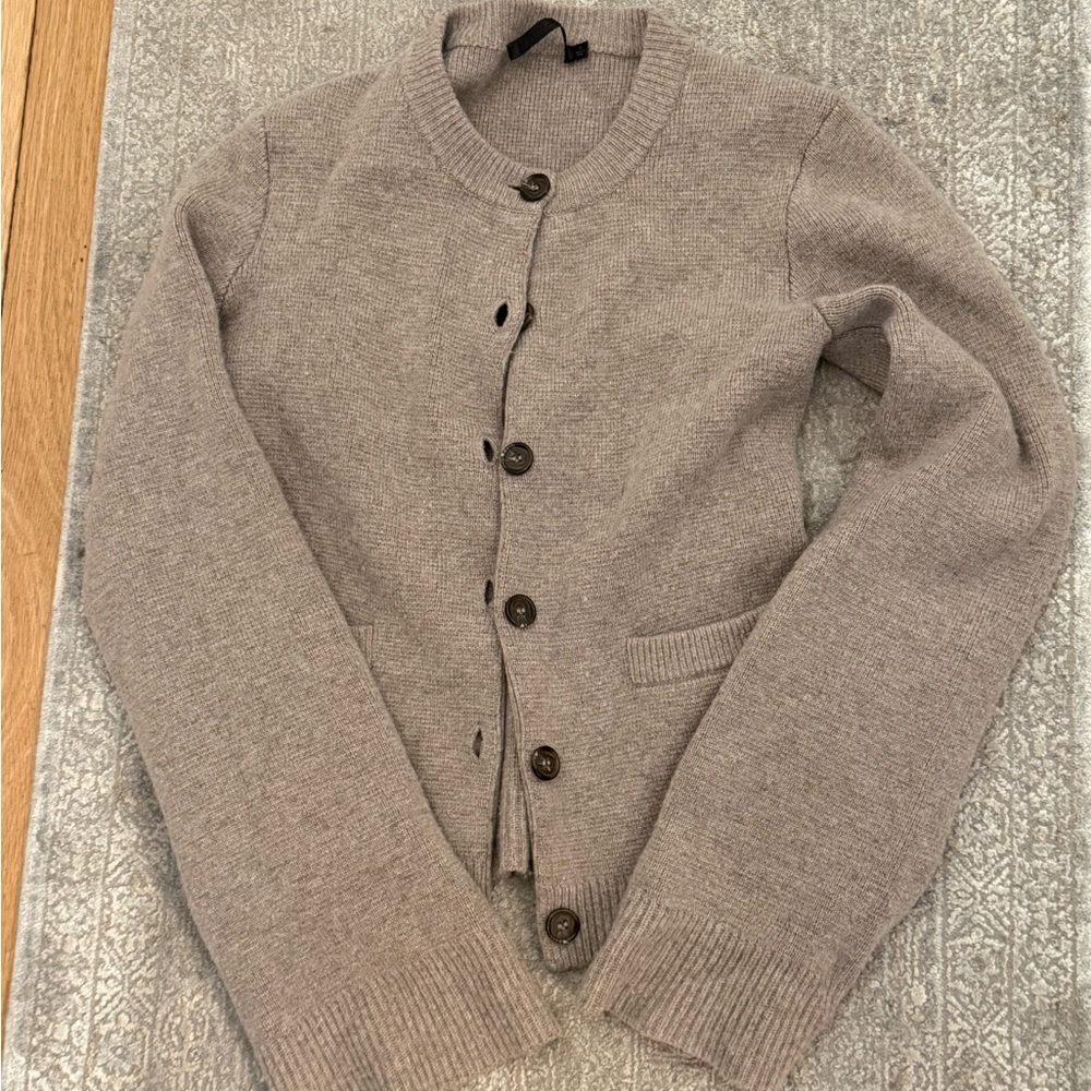 Jenni Kayne Cooper Cardigan in Taupe - size S